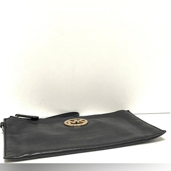 Michael Kors MK Fulton Black Wristlet Clutch Wallet - Picture 2 of 5